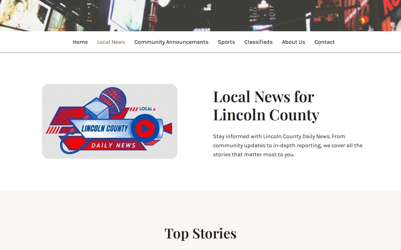 Lincoln County Daily News local news archive with dated community reporting